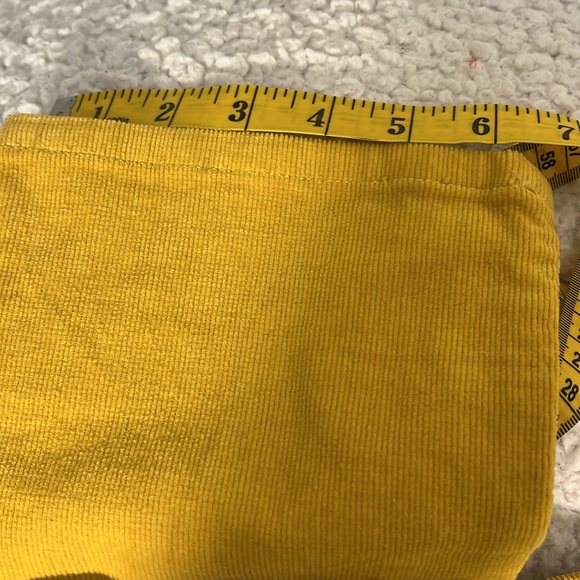 FISH BOWL Ladies Yellow Corduroy Pants - Picture 2 of 8